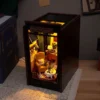 DIY Book Nook: Great Detective Diary Wooden Shelf Insert Bookend Gift - Image 4