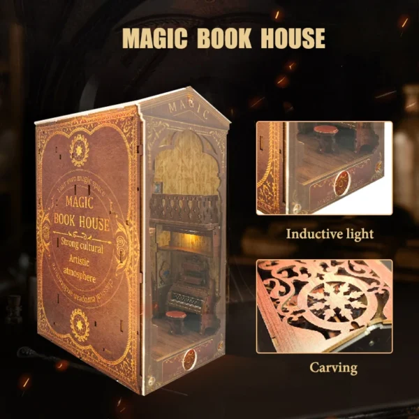 DIY Book Nook: Magical Bookstore Kit for Creative Shelf Decor - Image 8