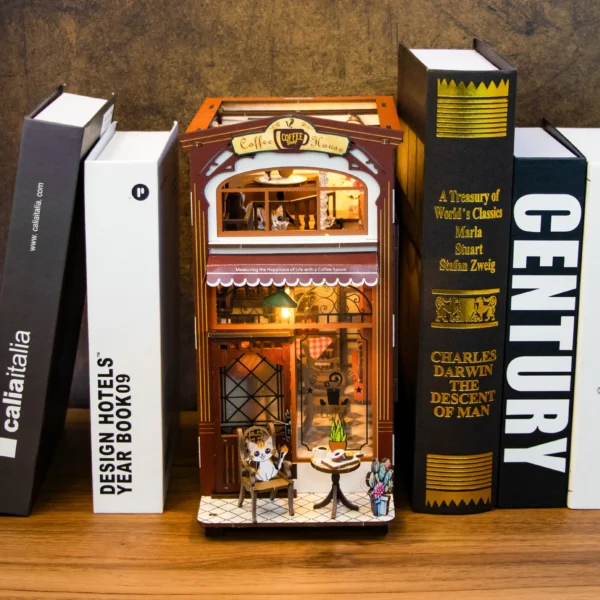 DIY Book Nook Kit: Wooden Dollhouse Puzzle with Creative Birthday Gifts - Image 5